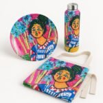Set regalo con piatto, borraccia e grembiule Miss Free Trip — vista 2